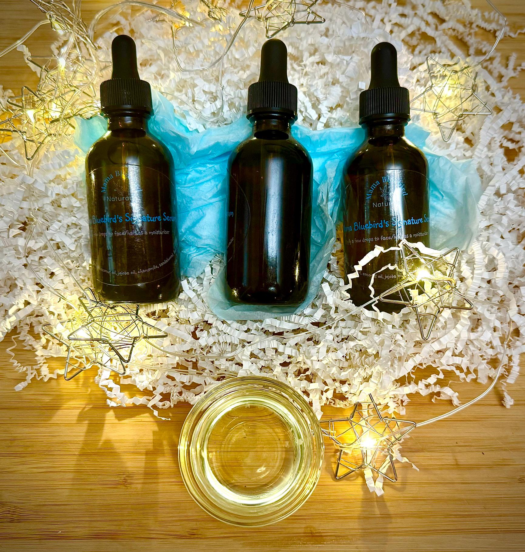 Signature Face and Hair Serum with argan, jojoba, and coconut oil